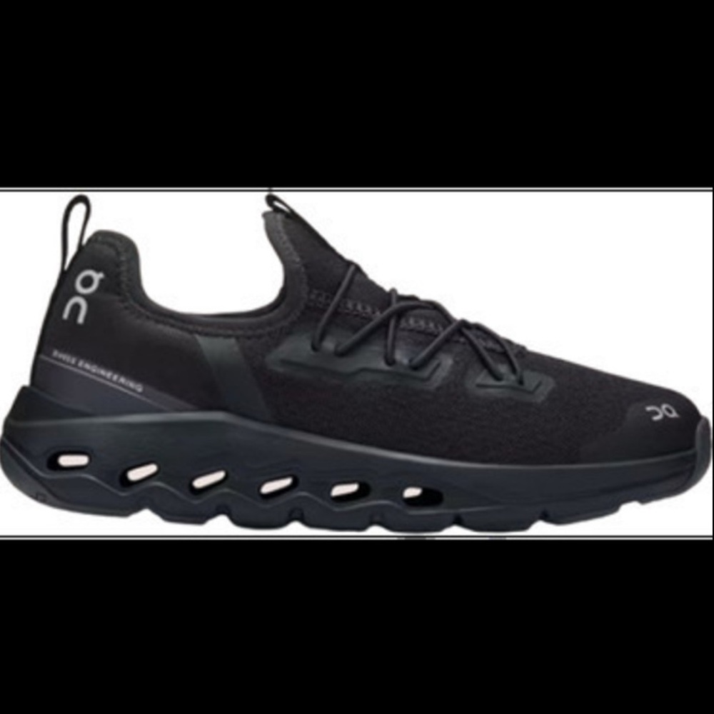 ON Cloud Cloudleap Kids Black Athletic Sneakers